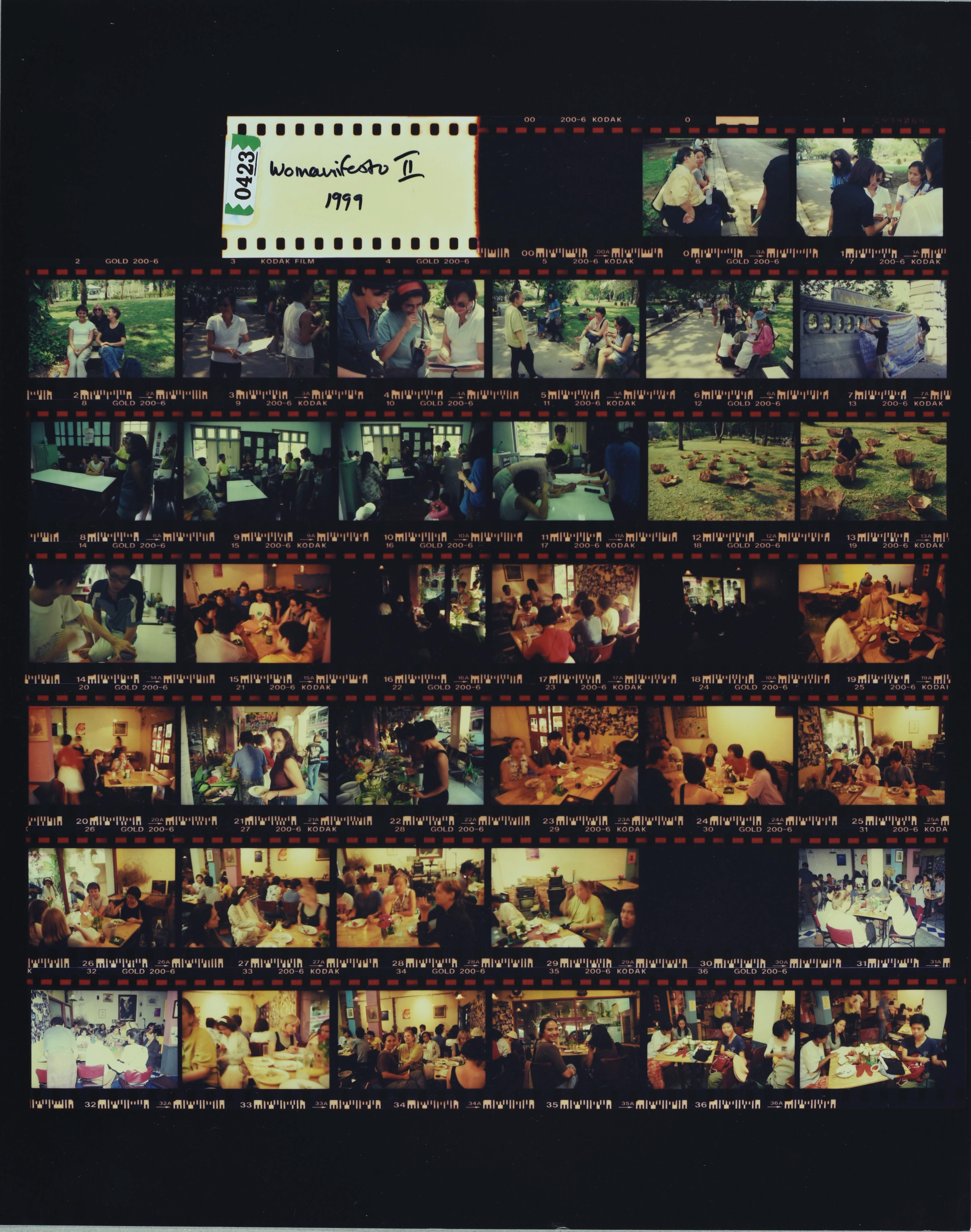 Womanifesto II Photo Documentation — Contact Sheets