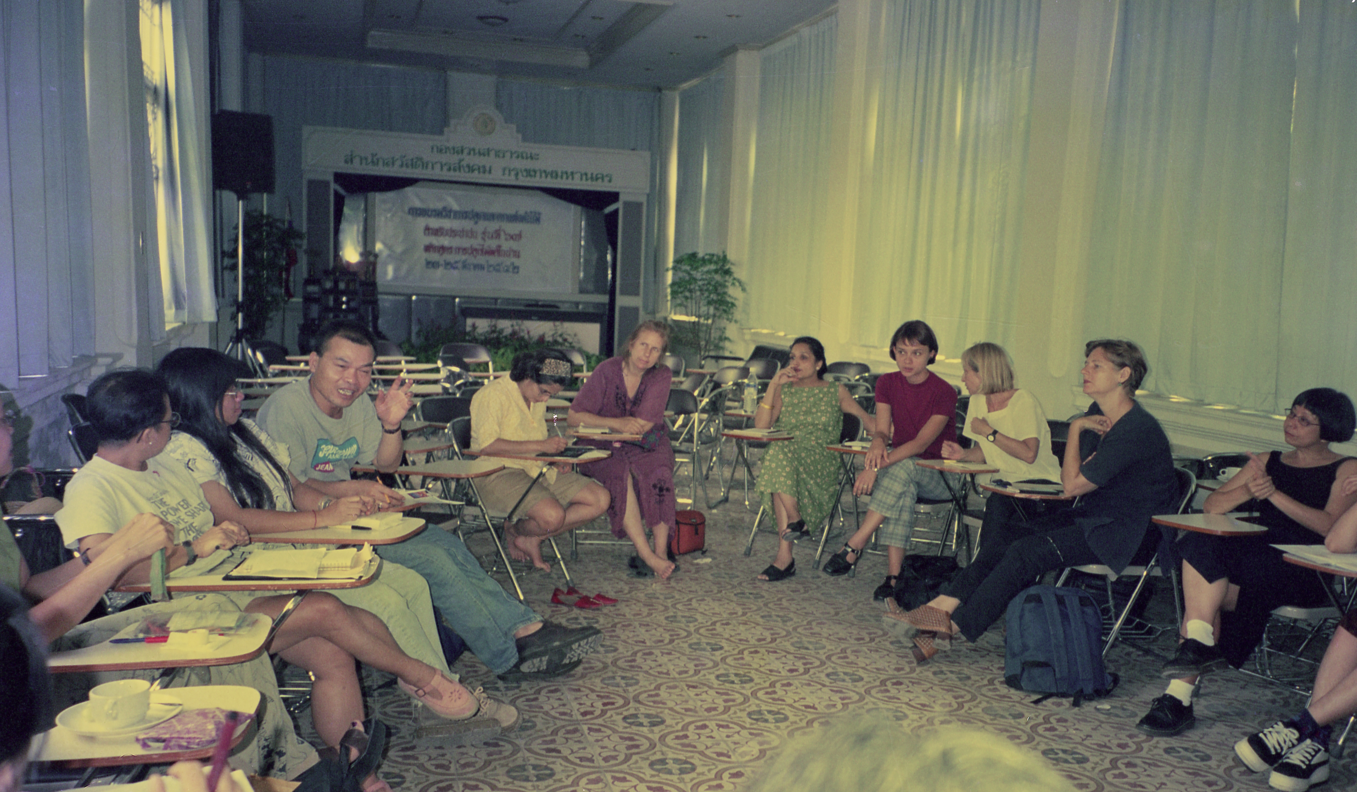 Open Discussion and Thank You Party at Glass House, Saranrom Park (Set of 14 Photographs)