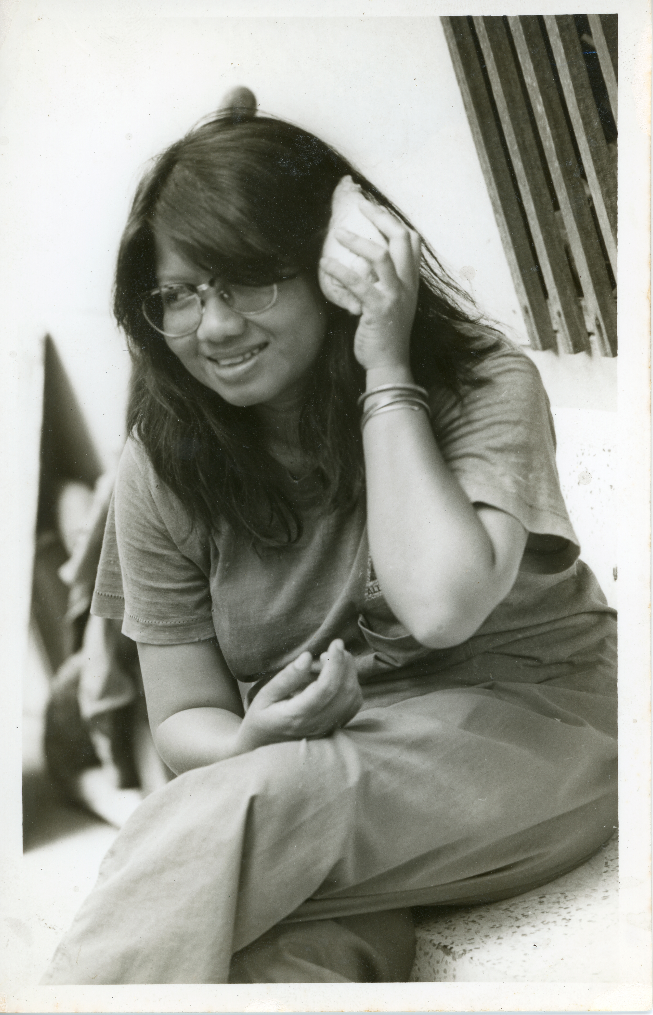 Portrait of Jittima Pholsawek (Front and Back of Photograph)