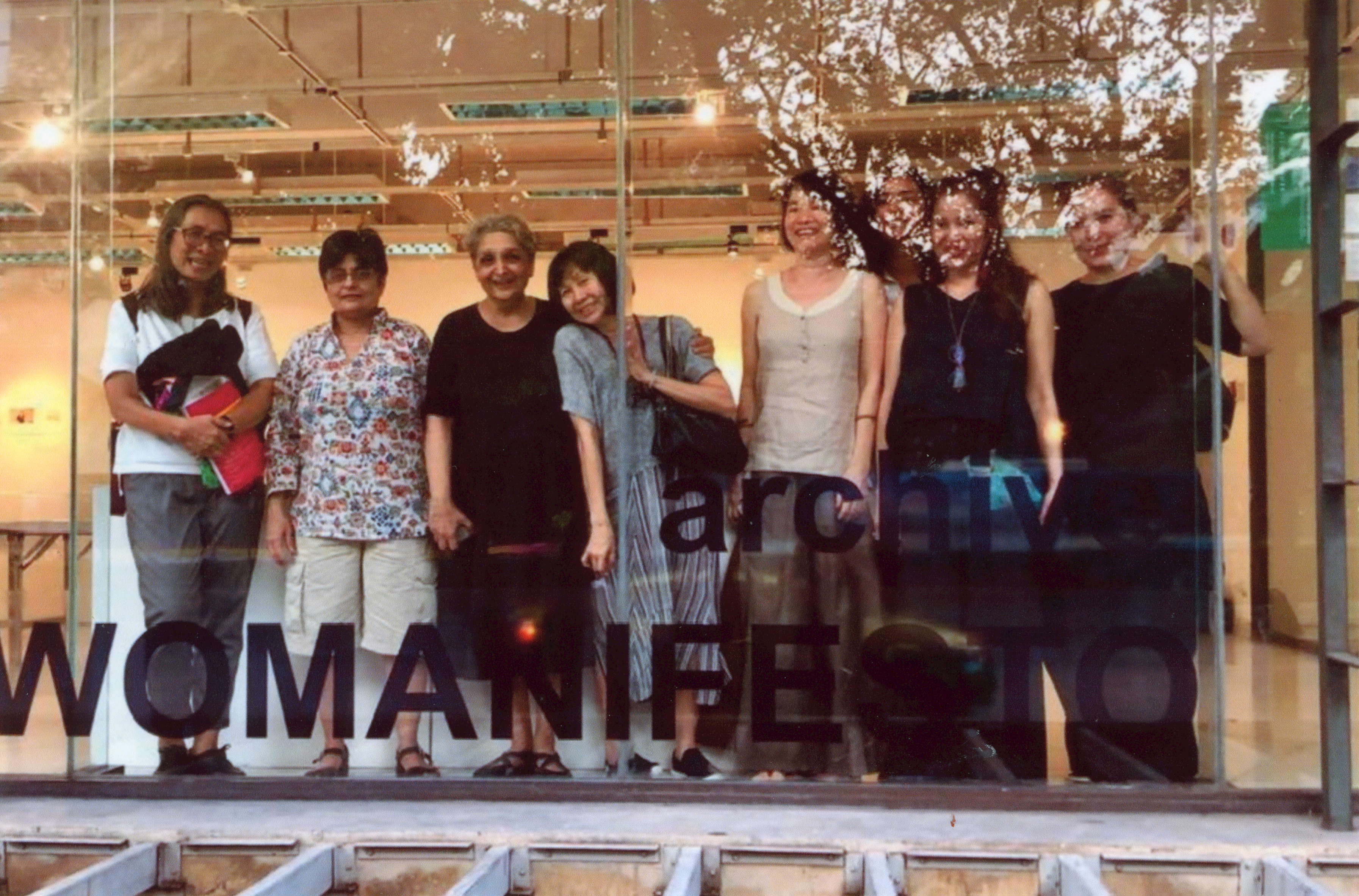 Artists at Archiving Womanifesto Exhibition in Bangkok