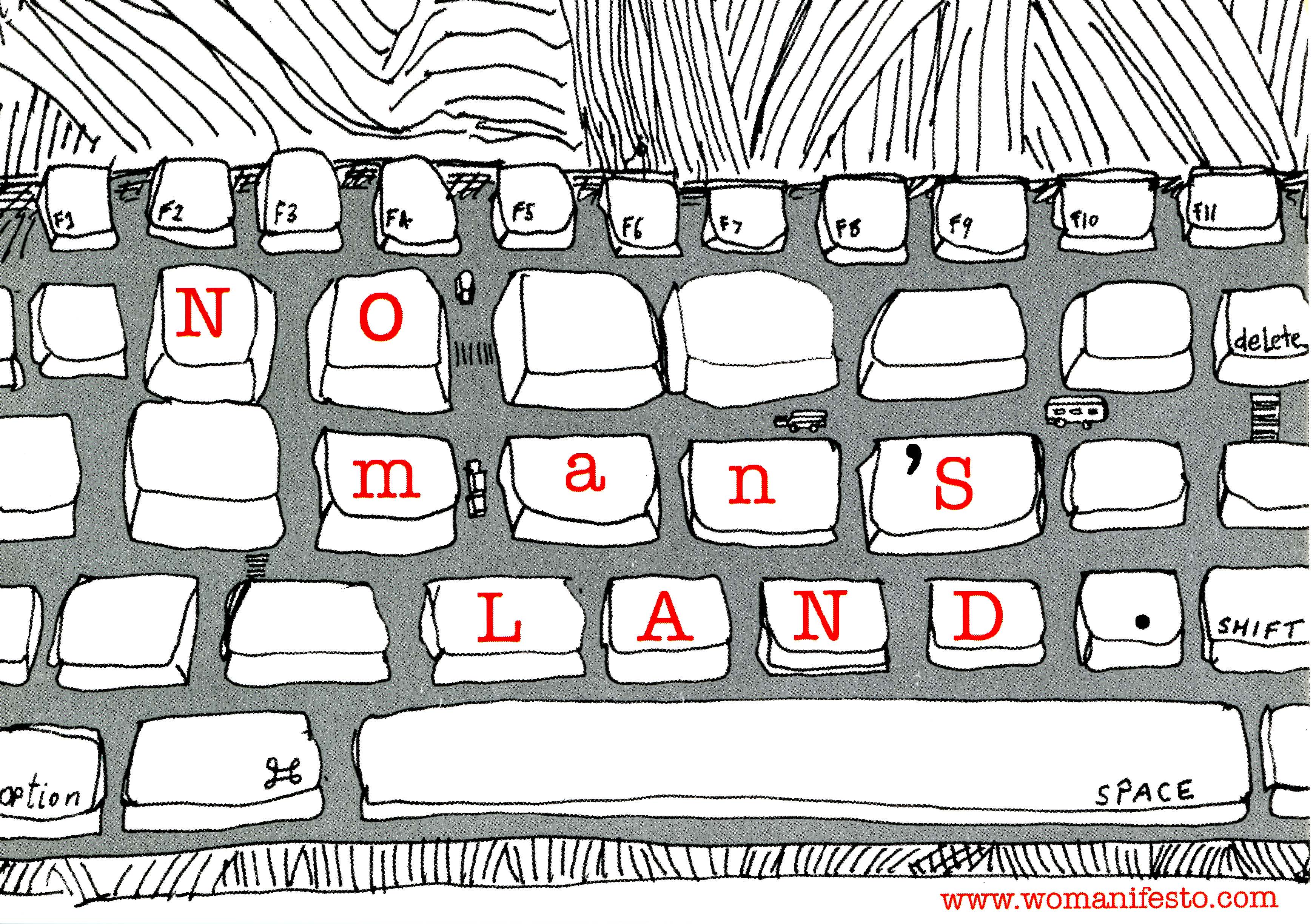 Womanifesto An International Art Exchange: No Man's Land — Invitation Card