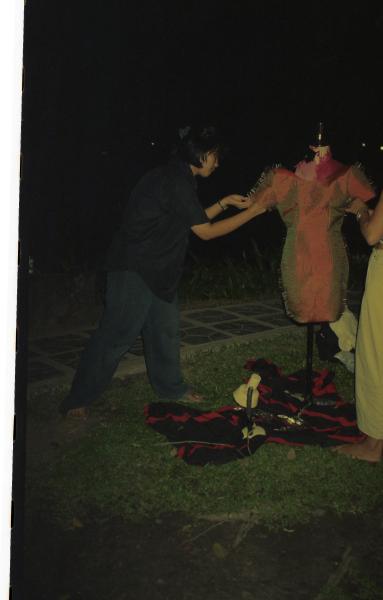 Thai Silk and Pins — Preparation (Set of 4 Photographs)