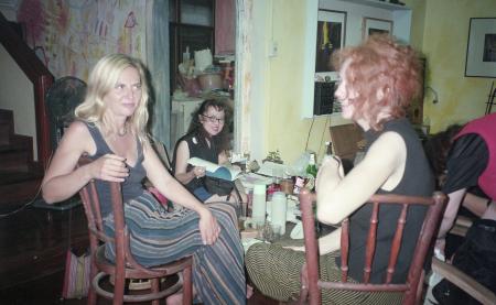 Visit from Inge Brokska, Regine Hellwif Schumid, etc. at Studio Xang (Set of 7 Photographs)