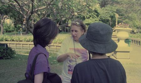 K.O. Being Interviewed (Set of 3 Photographs)