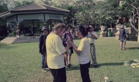 K.O. Being Interviewed (Set of 3 Photographs)