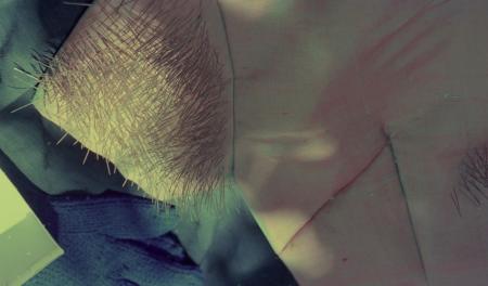 Thai Silk and Pins — Preparation (Set of 4 Photographs)